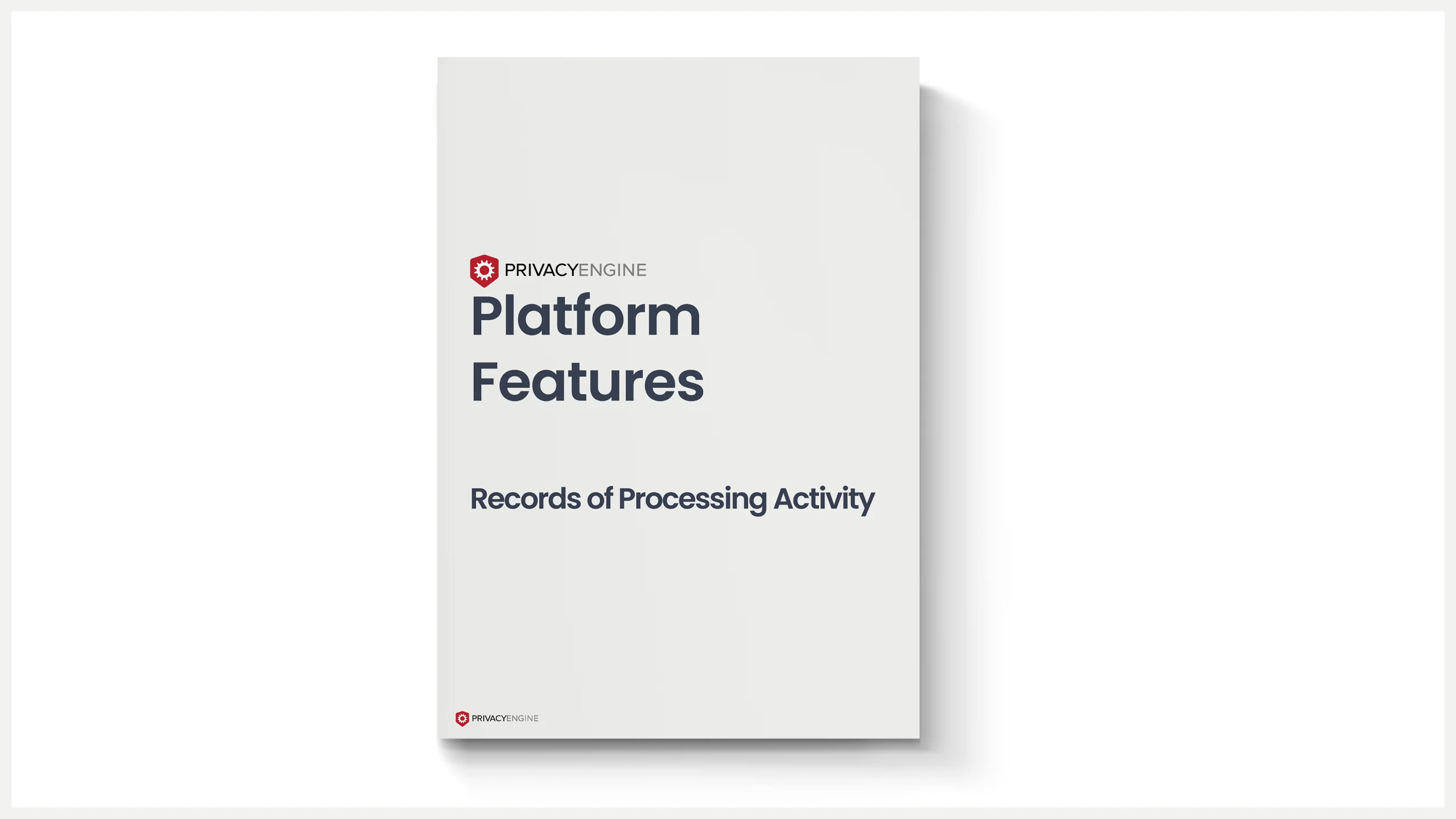 Records of Processing Activity PrivacyEngine Brochure