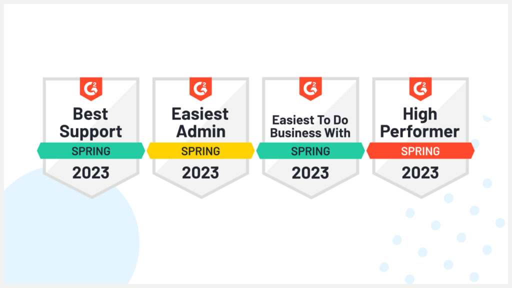 Blogpost thumbnail for "PrivacyEngine recognized by G2 as winners in their category again for Spring 2023" by PrivacyEngine