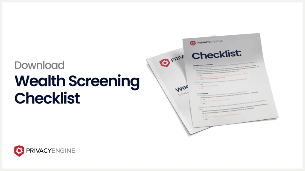 Wealth Screening Checklist