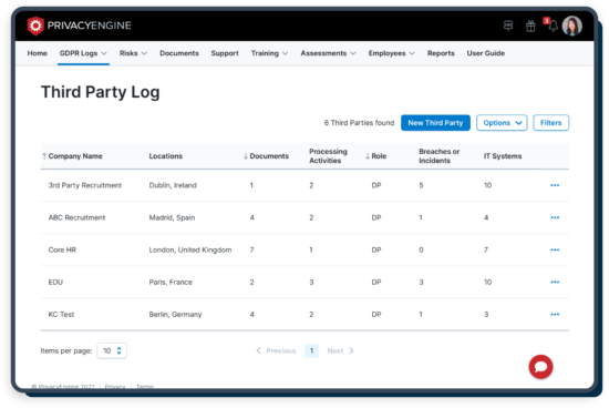 Third Party Log
