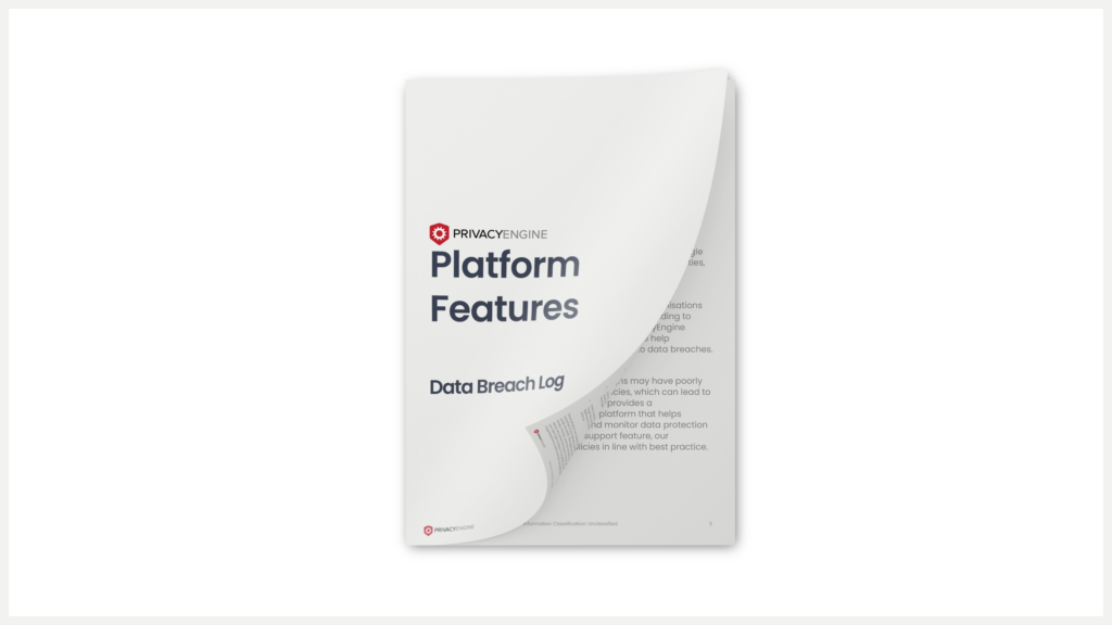 Data Breach Log PrivacyEngine Brochure