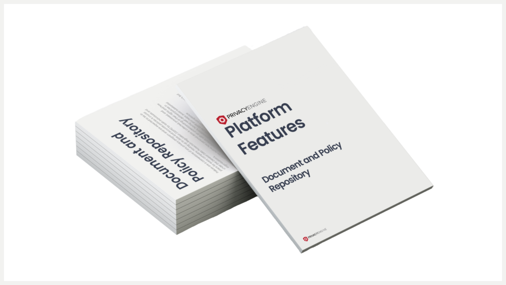 Document and Policy Repository PrivacyEngine Brochure