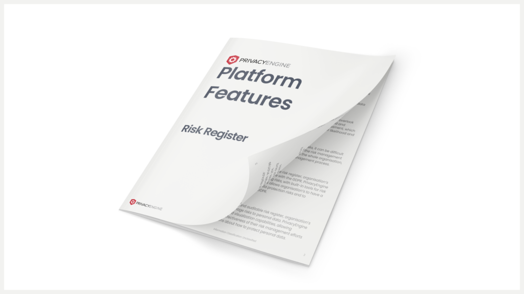 Risk Register PrivacyEngine Brochure