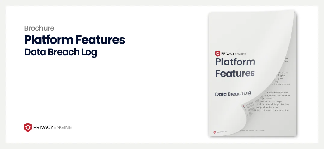 Data Breach Log PrivacyEngine Brochure