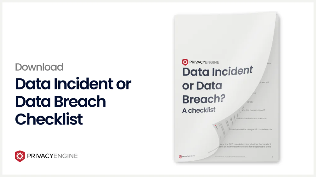 Data Incident or Data Breach? A Checklist