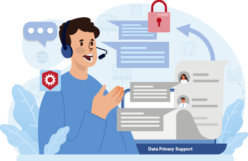 Data Privacy Support Illustration