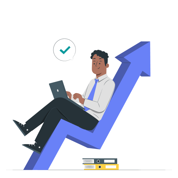 Male business man graphic