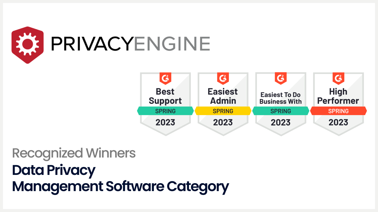 PrivacyEngine recognized by G2 as winners in their category again for Spring 2023