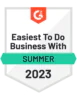G2 Easiest To Do Business With Summer 2023