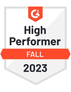 G2 High Performer Fall 2023 PrivacyEngine Badge