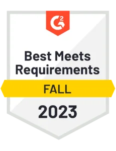 G2 Best Meets Requirements Fall 2023 PrivacyEngine Badge