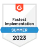 G2 Fastest Implementation Summer 2023
