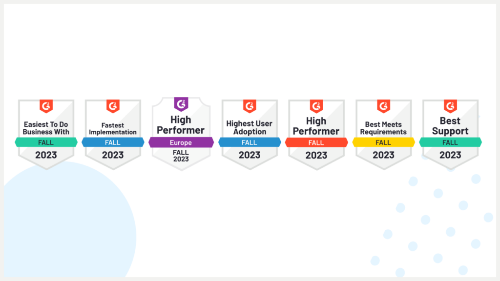 G2 Badges for PrivacyEngine Fall 2023