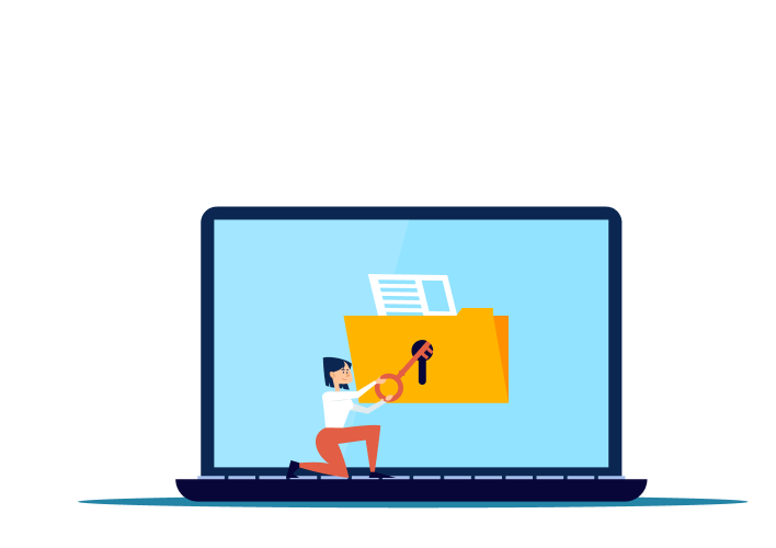 Laptop security graphic