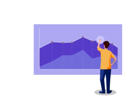 Graph and male graphic