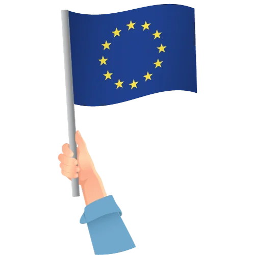 EU Flag being waved