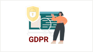 Title ''Understanding Data Ownership Under GDPR'' with a security screen graphic