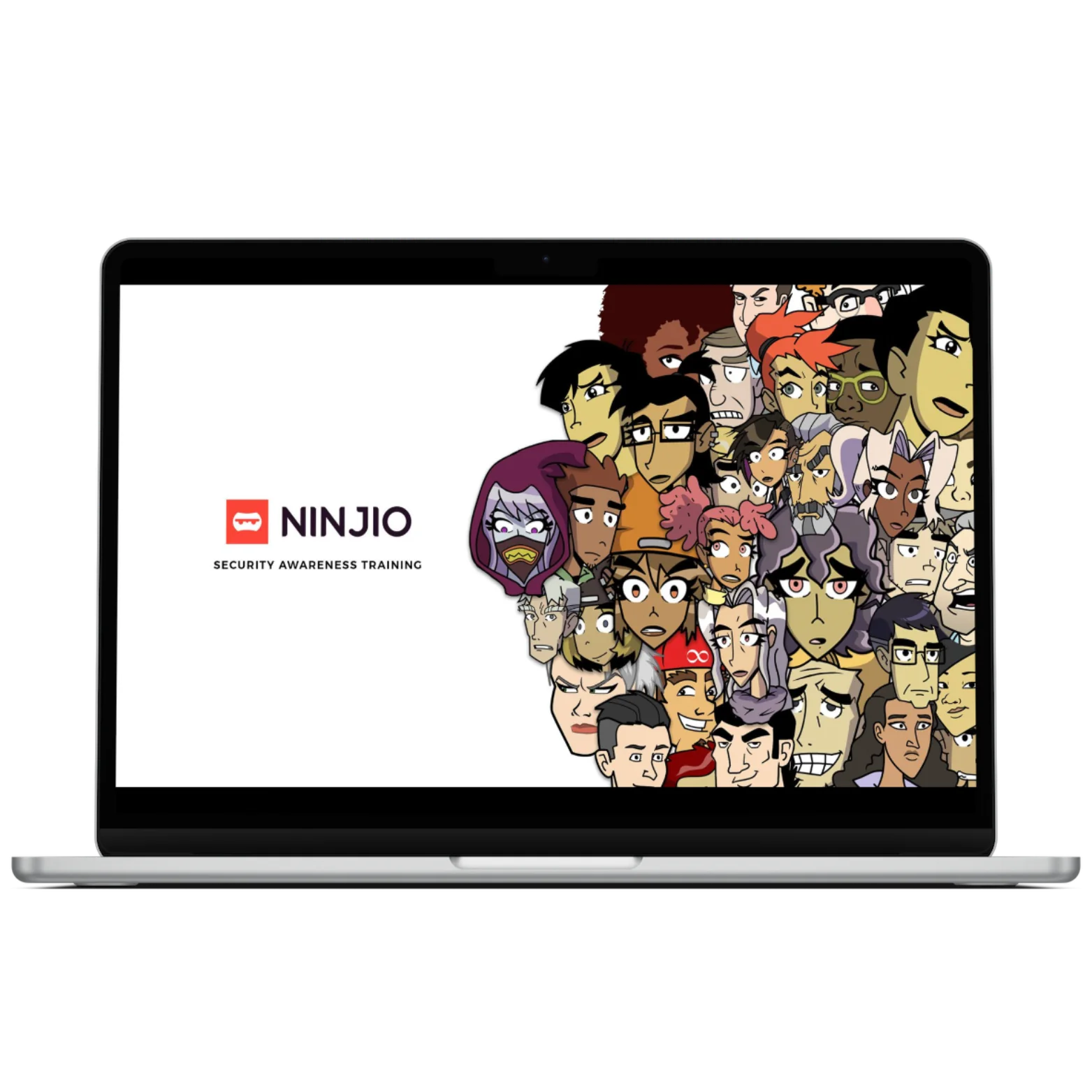 Ninjio Cybersecurity Awareness on Laptop