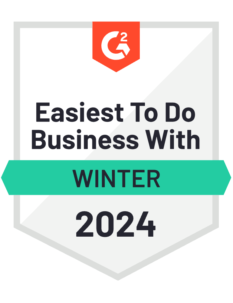 G2 Easiest To Do Business With Winter 2024 PrivacyEngine Badge