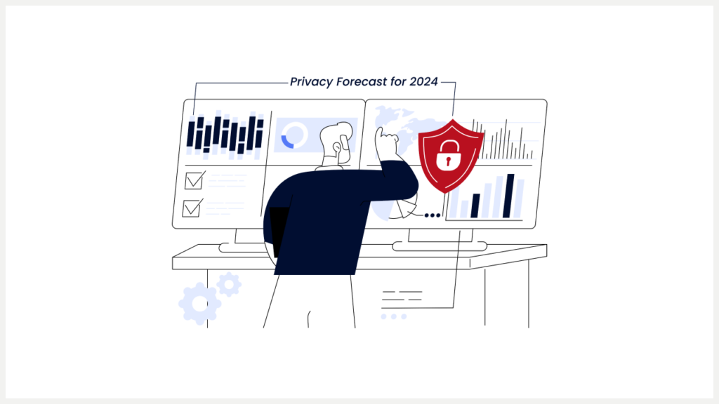 A thumbnail for a blogpost "Privacy Forecast for 2024"