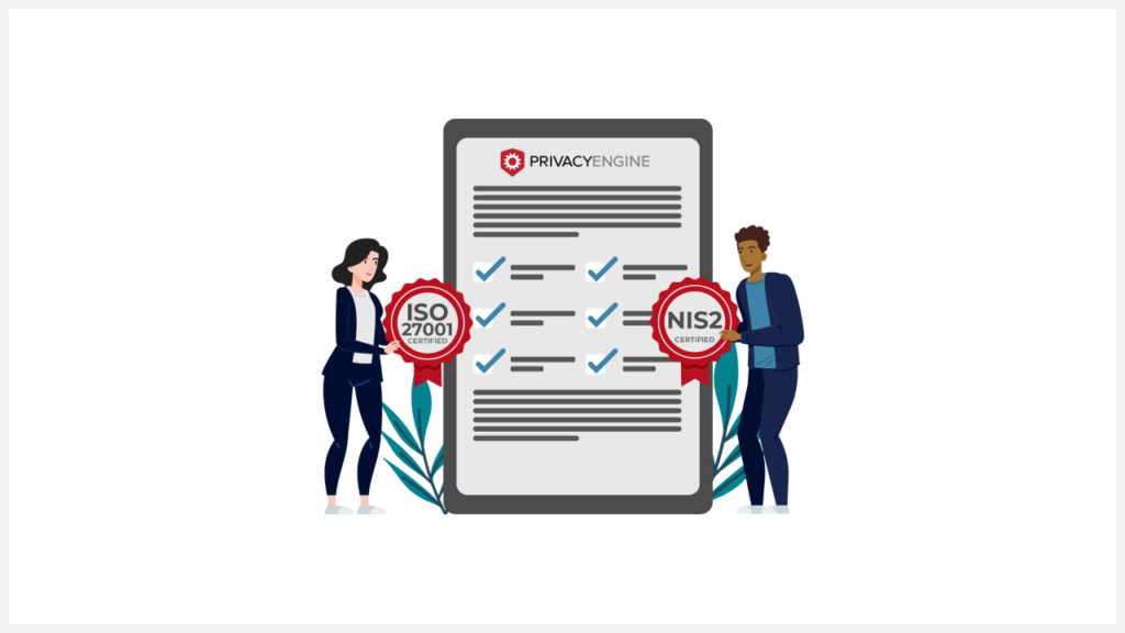 Blogpost thumbnail for "What is the difference between ISO 27001 and NIS2" by PrivacyEngine