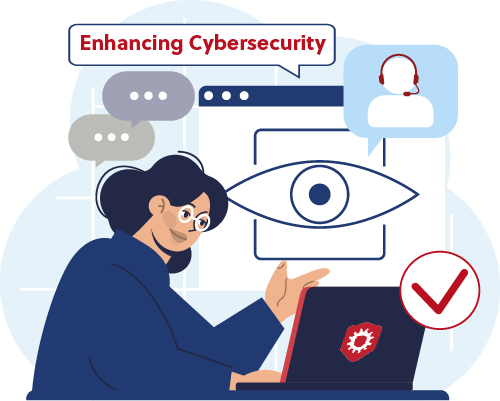 Enhancing Cybersecurity illustration