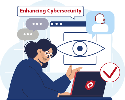 Enhancing Cybersecurity illustration
