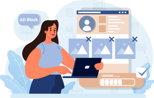 AD Blocking illustration