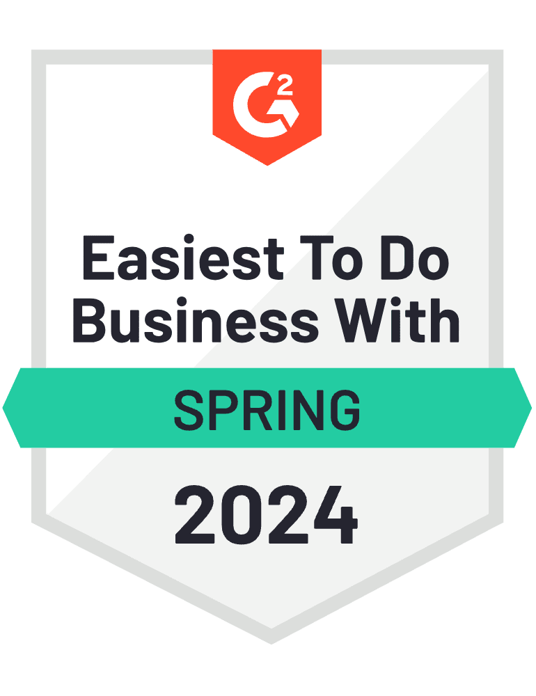 Easiest To Do Business With Spring 2024 PrivacyEngine G2 Badge
