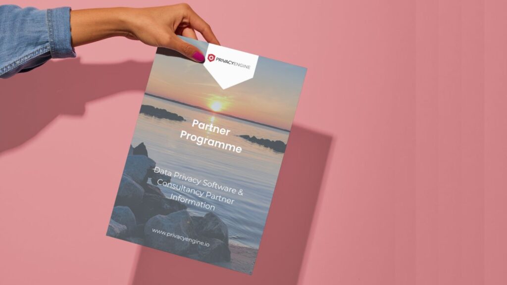 Hand holding PrivacyEngine Partner Document