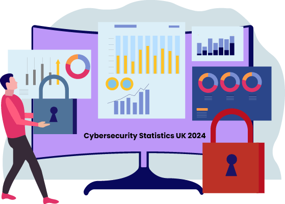 Cybersecurity Statistics UK 2024 Illustration