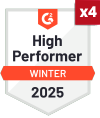 PrivacyEngine's G2 High Performer Winter 2025 Badge